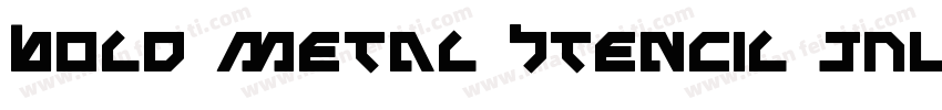 Bold Metal Stencil JNL字体转换